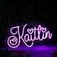 Kaitlin Dark Purple Neon Sign