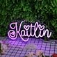 Kaitlin Dark Purple Neon Sign
