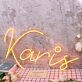 Karis Orange Neon Sign