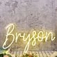 Bryson Yellow Neon Sign