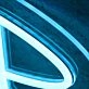 Rocki Gorman Blue Neon Sign