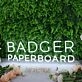 Badger Paperboard White Neon Sign
