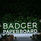 Badger Paperboard White Neon Sign