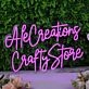 Ale Creations Crafty Store Pink Neon Sign