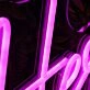 Work From Here Pink Neon Sign