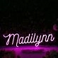 Madilynn Purple Neon Sign
