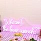 Who Am I The Beer Wench Pink Neon Sign