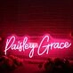 Paisley Grace Red Neon Sign