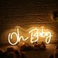 Oh Baby Yellow Custom Neon Sign