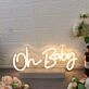 Oh Baby Yellow Custom Neon Sign