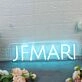 Jemari Blue Neon Sign
