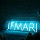 Jemari Blue Neon Sign