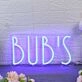 Bub's Blue Neon Sign