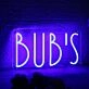 Bub's Blue Neon Sign