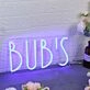 Bub's Blue Neon Sign