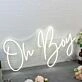 Oh Boy White Neon Sign