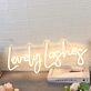 Lovely Lashes Yellow Neon Sign