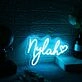Nylah Blue Neon Sign