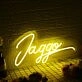 Jaggo Yellow Neon Sign