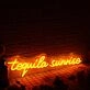 Tequila Sunrise Orange Neon Sign