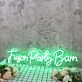 Fuson Party Barn Green Neon Sign