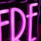 Order Here Pink Neon Sign