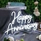 Happy Anniversary White Neon Sign