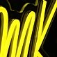 MMK Yellow Neon Sign