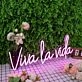 Viva La Vida Pink Neon Sign