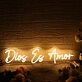 Dios Es Amor Yellow Neon Sign