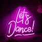 Let's Dance Pink Neon Sign