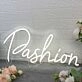 Pashion White Neon Sign