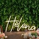 Helena Yellow Neon Sign