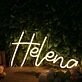 Helena Yellow Neon Sign