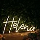 Helena Yellow Neon Sign