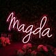 Magda Red Neon Sign