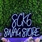 Sck6 Swag Store Blue Neon Sign