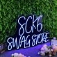 Sck6 Swag Store Blue Neon Sign
