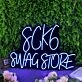 Sck6 Swag Store Blue Neon Sign
