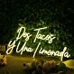 Dos Tacos Y Una Limonada Yellow Neon Sign