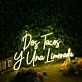 Dos Tacos Y Una Limonada Yellow Neon Sign