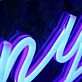 Bethany's Blue Neon Sign