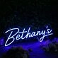 Bethany's Blue Neon Sign