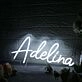 Adelina White Neon Sign