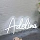 Adelina White Neon Sign