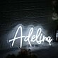 Adelina White Neon Sign