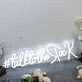 Talk To The Rock White Neon Sign