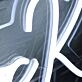 Talk To The Rock White Neon Sign
