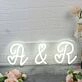 A And R White Custom Neon Sign