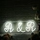 A And R White Custom Neon Sign